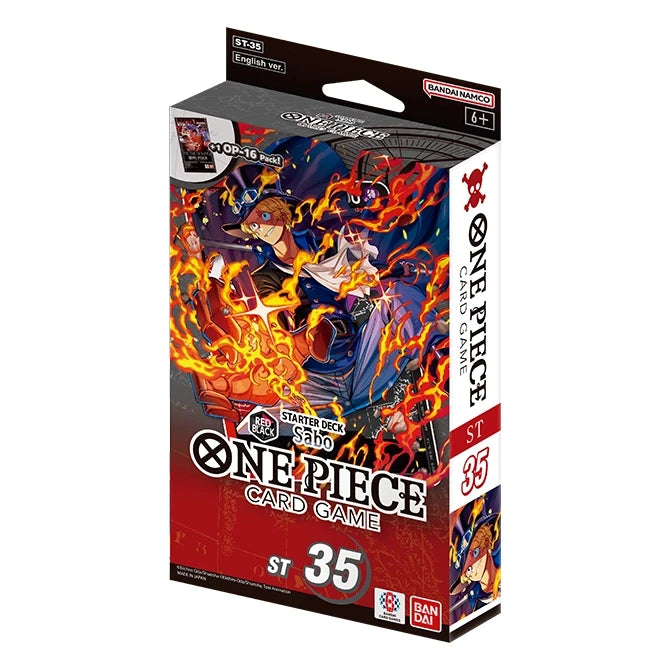 One Piece Card Game Red Black Sabo  (ST-35) Starter Deck englisch