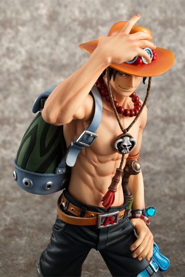 One Piece Excellent Model P.O.P PVC Statue NEO-DX Portgas D. Ace 10th Limited Ver. 23 cm