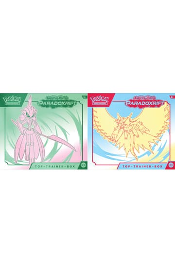 Pokémon KP04 Karmesin&Purpur Paradoxrift Top Trainer Box Dornsichel *Deutsche Version*