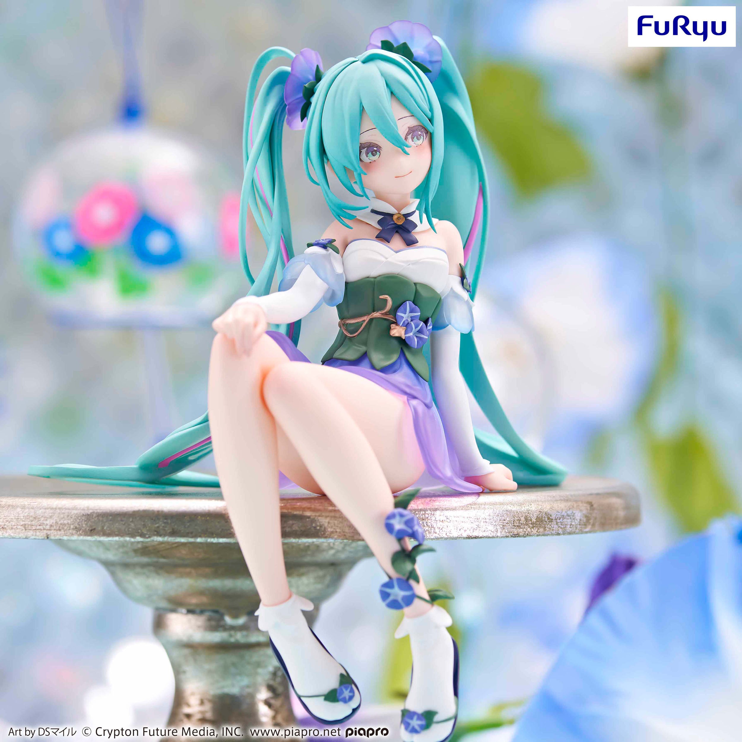 Hatsune Miku PVC Statue Miku Flower Fairy Morning Glory 14 cm