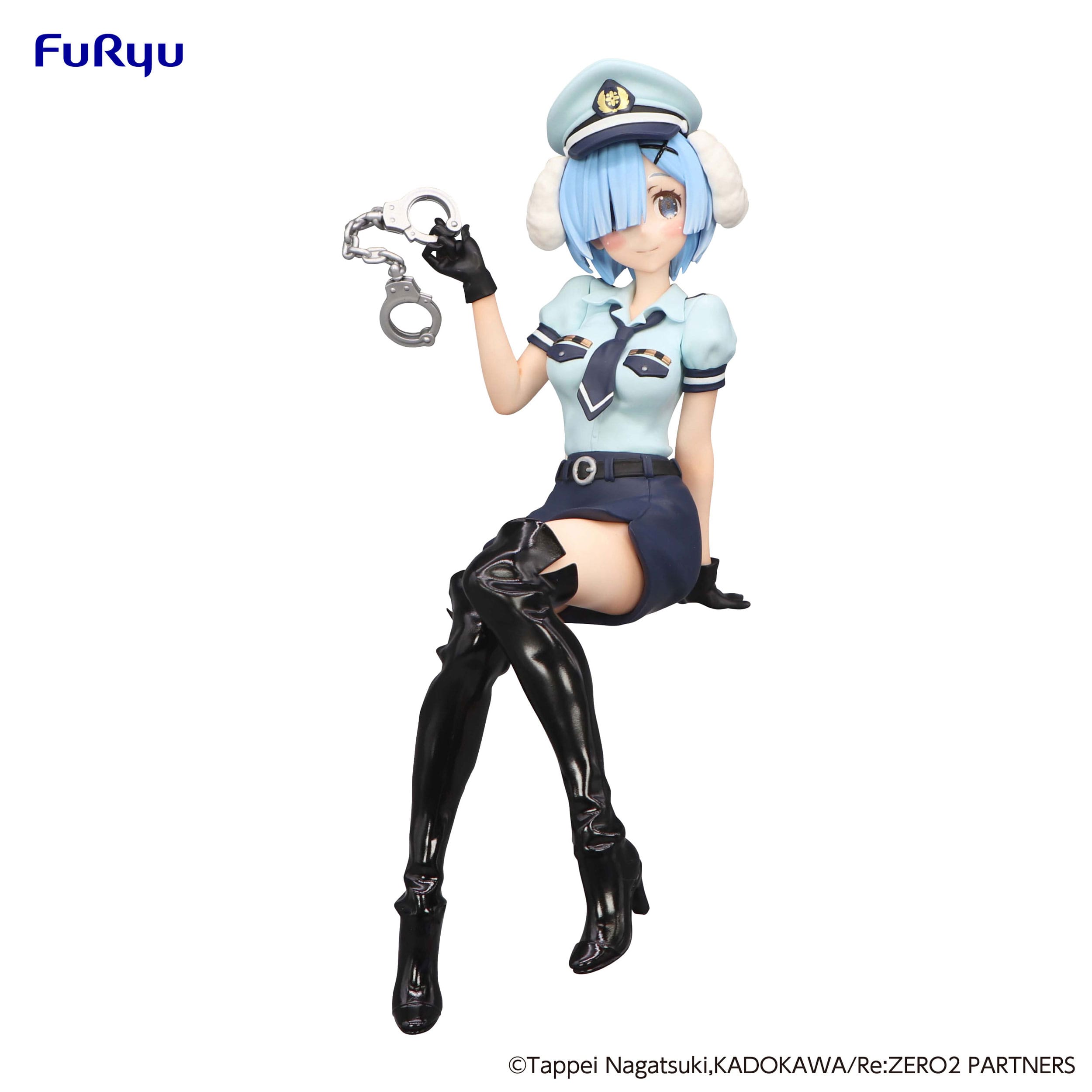 Re:Zero Starting Life in Another World PVC Statue Rem Police Officer Cap with Dog Ears 14 cm