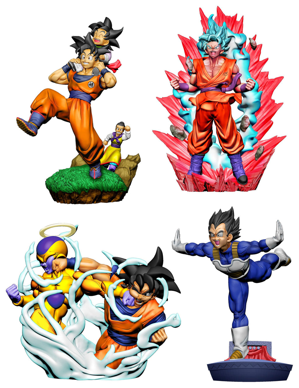 Dragon Ball Super Dracap Sammelfiguren 4er-Pack Re: Birth Limit Breaking Ver. 8 cm