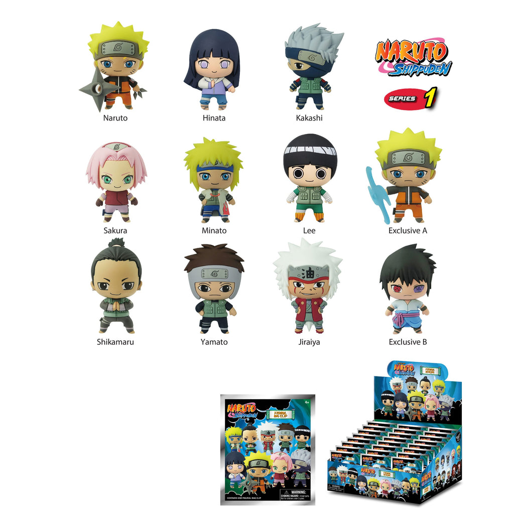 Naruto Shippuden 3D PVC-Taschenanhänger Series 01