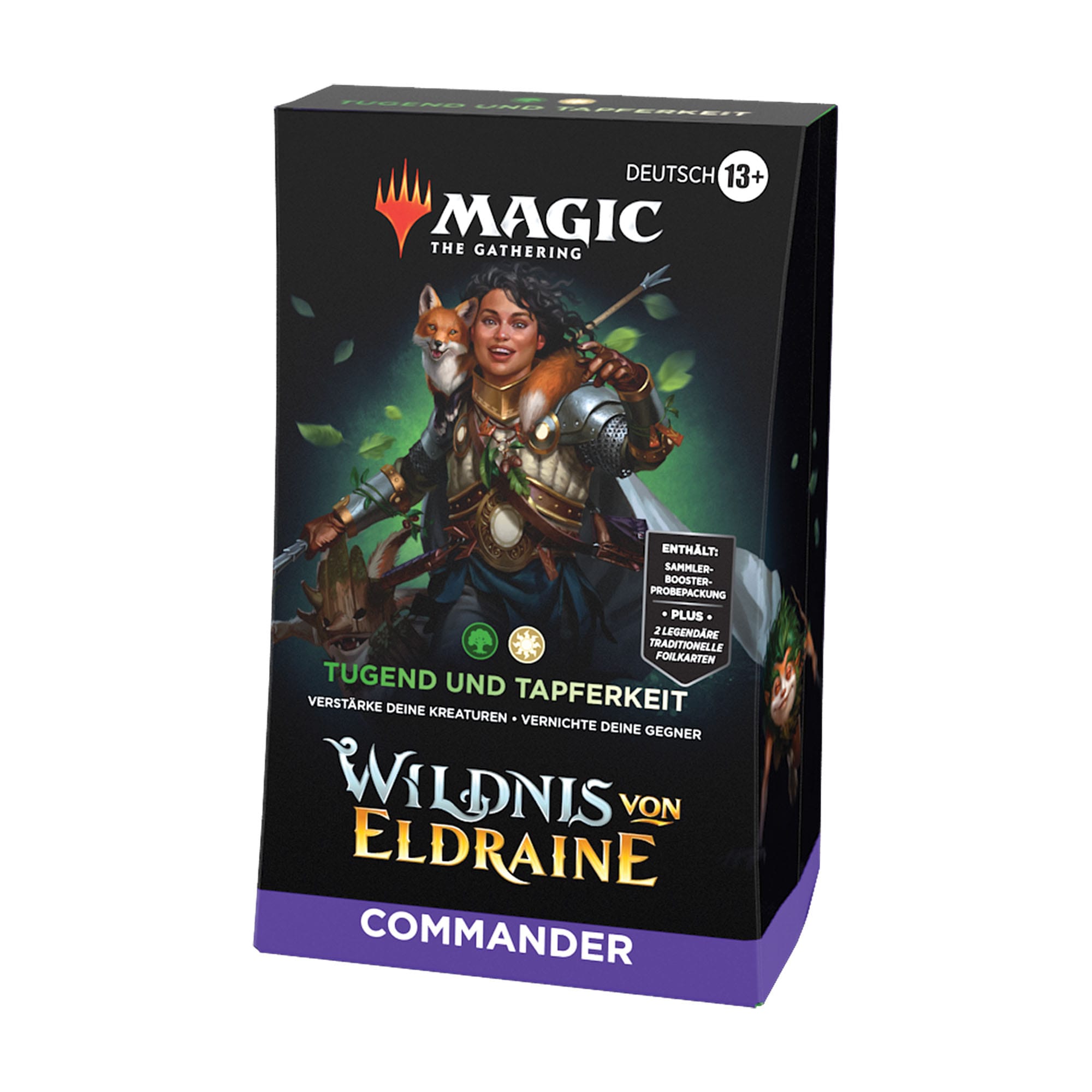 Magic the Gathering Wildnis von Eldraine Commander-Deck Tugend und Tapferkeit