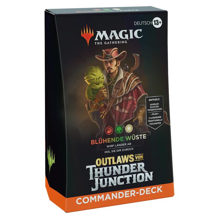 Magic the Gathering Outlaws von Thunder Junction Commander-Deck Blühende Wüste deutsch