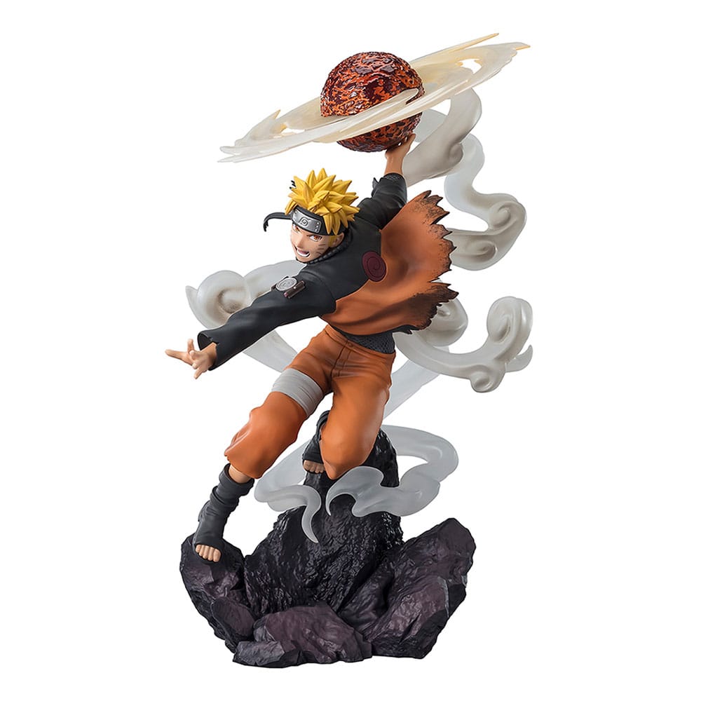 Naruto Shippuden Figuarts ZERO Extra Battle PVC Statue Naruto Uzumaki-Sage Art Lava Release Rasenshuriken 24 cm