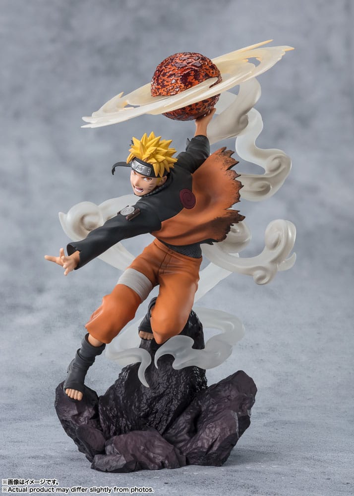 Naruto Shippuden Figuarts ZERO Extra Battle PVC Statue Naruto Uzumaki-Sage Art Lava Release Rasenshuriken 24 cm