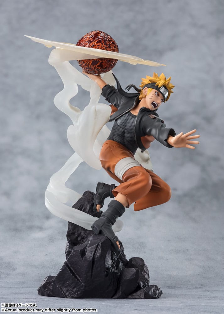 Naruto Shippuden Figuarts ZERO Extra Battle PVC Statue Naruto Uzumaki-Sage Art Lava Release Rasenshuriken 24 cm