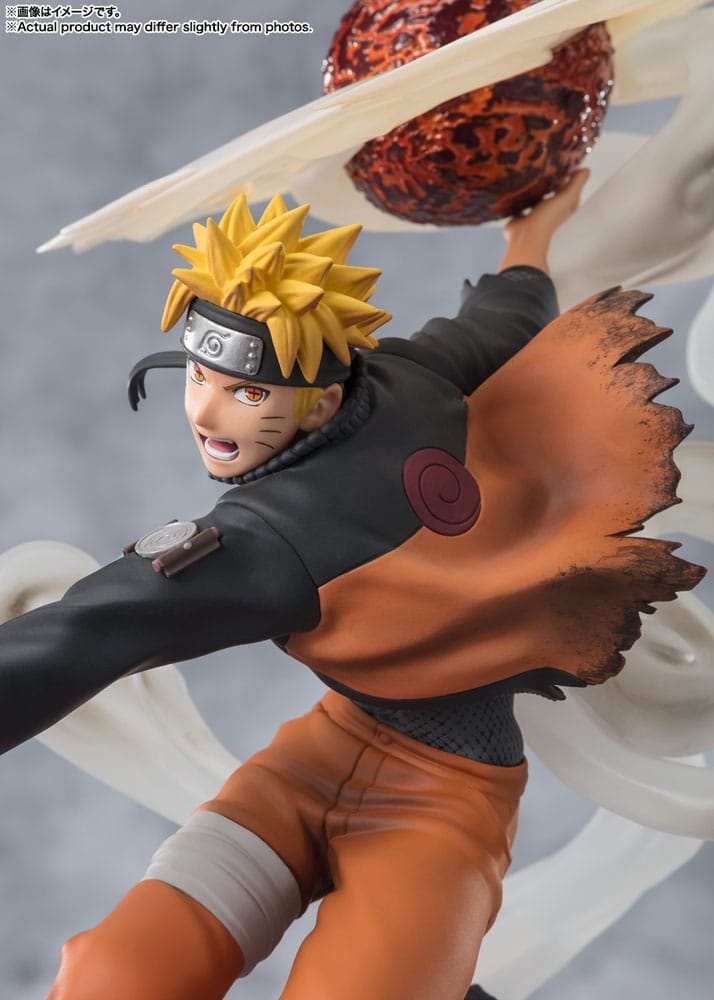 Naruto Shippuden Figuarts ZERO Extra Battle PVC Statue Naruto Uzumaki-Sage Art Lava Release Rasenshuriken 24 cm