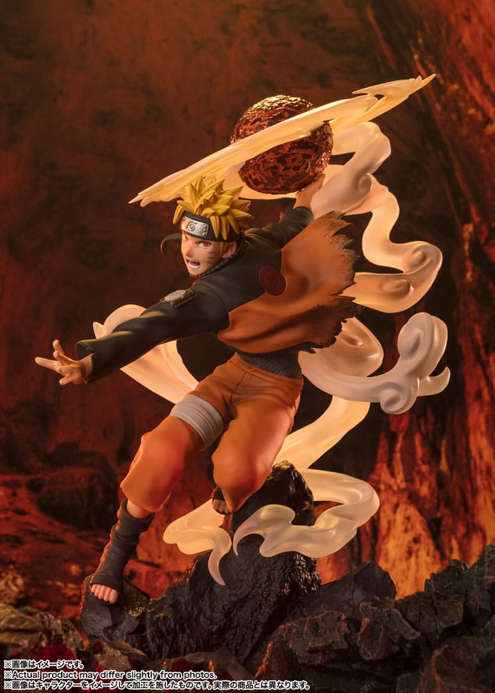 Naruto Shippuden Figuarts ZERO Extra Battle PVC Statue Naruto Uzumaki-Sage Art Lava Release Rasenshuriken 24 cm