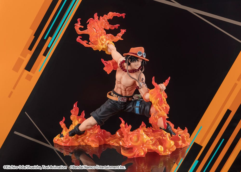 One Piece FiguartsZERO PVC Statue (Extra Battle) Portgas. D. Ace -One Piece Bounty Rush 5th Anniversary- 17 cm