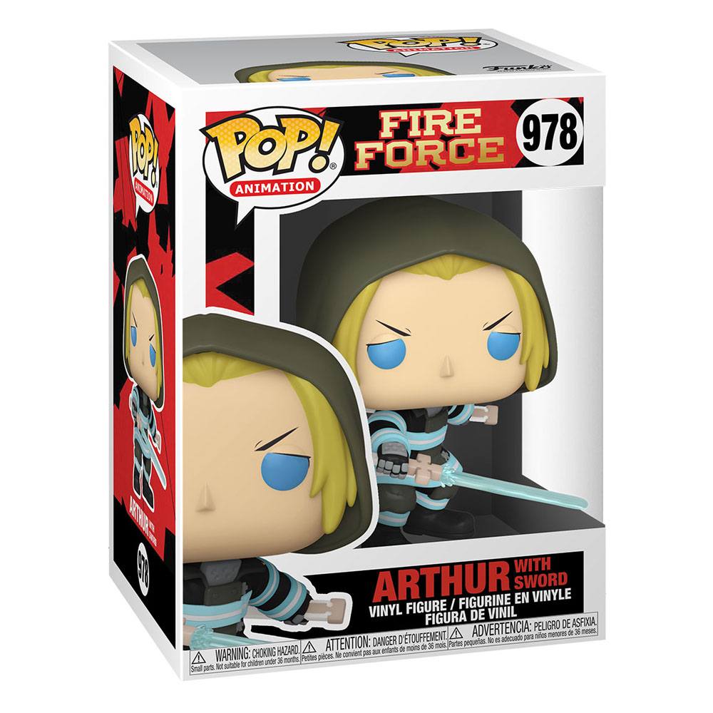 *Pre Order* Fire Force POP! Animation Vinyl Figur Arthur w/Sword 9 cm