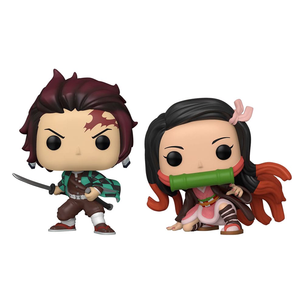 Demon Slayer: Kimetsu no Yaiba POP! Animation Vinyl Figuren 2er-Pack Tanjiro & Nezuko Special Edition 9 cm