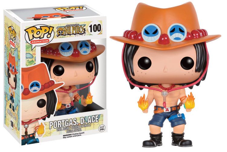 One Piece POP! Animation Vinyl Figur Portgas D. Ace 9 cm