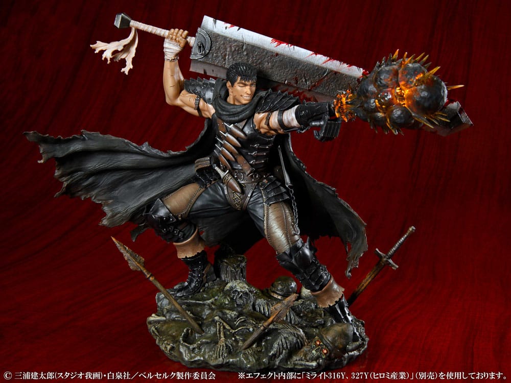 *Pre Order* Berserk PVC Statue 1/7 Guts Black Swordsman Ver. 26 cm