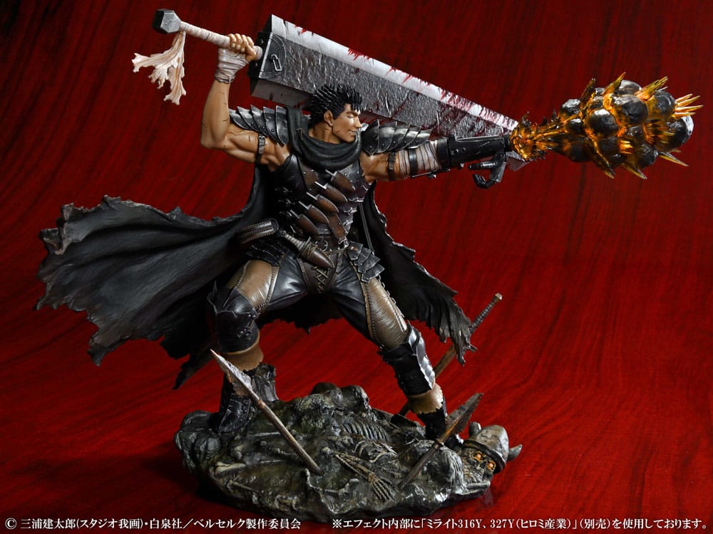 *Pre Order* Berserk PVC Statue 1/7 Guts Black Swordsman Ver. 26 cm