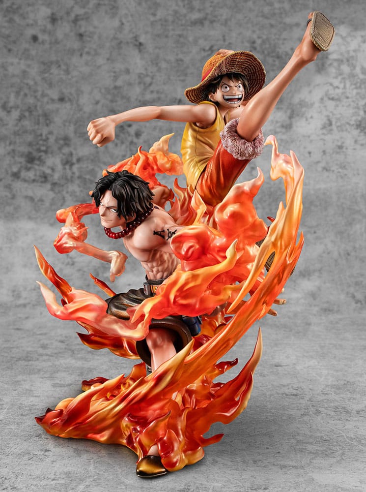 One Piece P.O.P PVC Statue NEO-Maximum Luffy & Ace Bond between brothers 20th Limited Ver. 25 cm