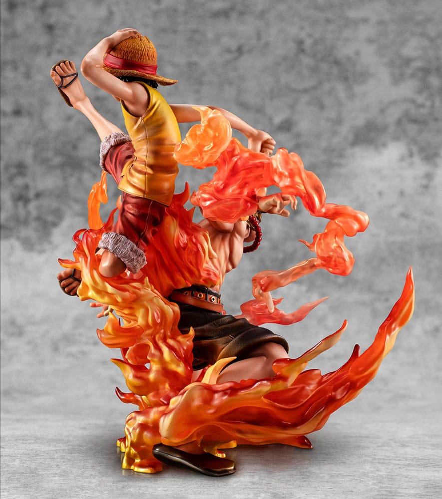 One Piece P.O.P PVC Statue NEO-Maximum Luffy & Ace Bond between brothers 20th Limited Ver. 25 cm