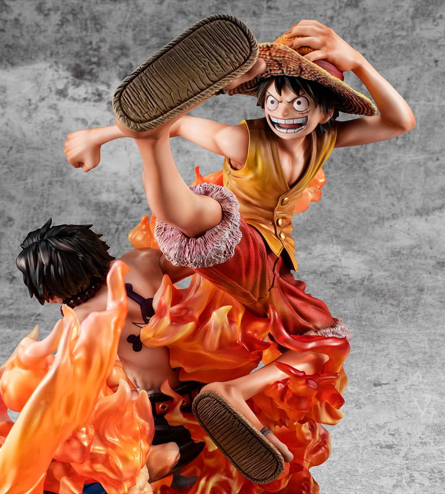 One Piece P.O.P PVC Statue NEO-Maximum Luffy & Ace Bond between brothers 20th Limited Ver. 25 cm