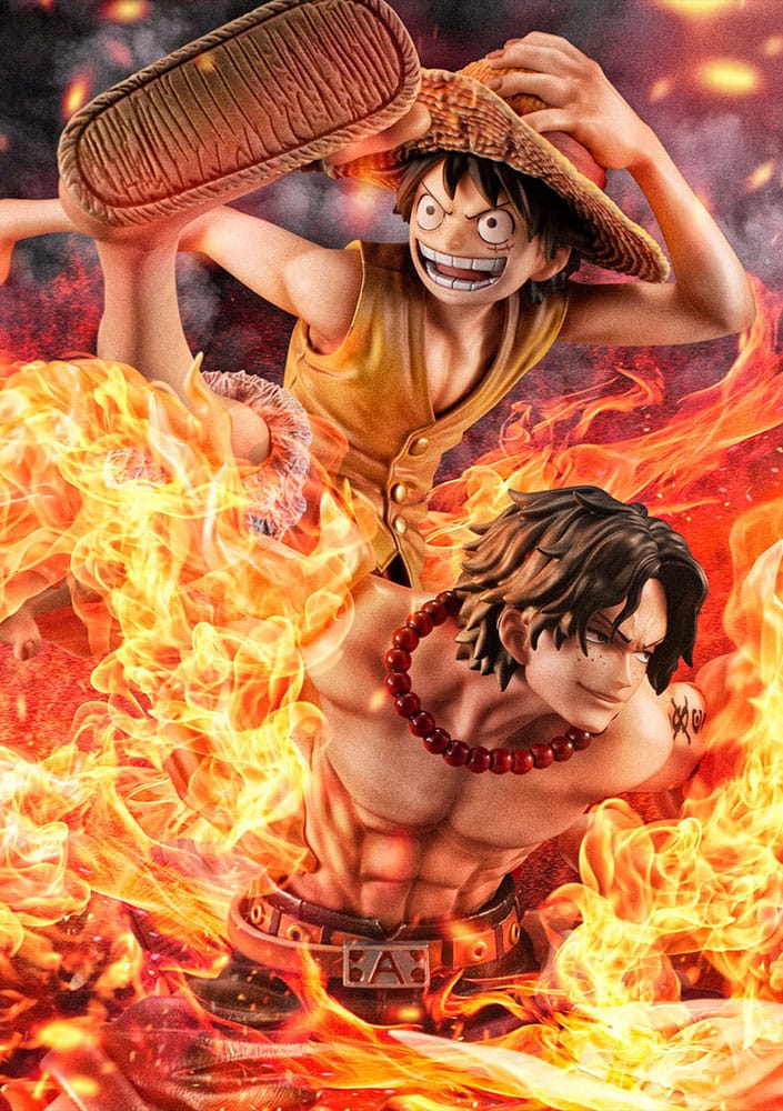 One Piece P.O.P PVC Statue NEO-Maximum Luffy & Ace Bond between brothers 20th Limited Ver. 25 cm