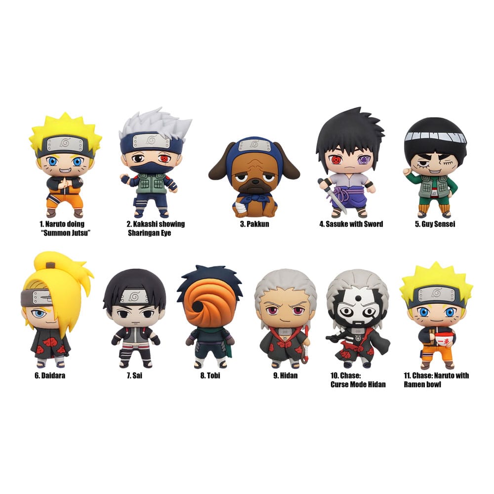 Naruto Shippuden 3D PVC-Taschenanhänger Series 3