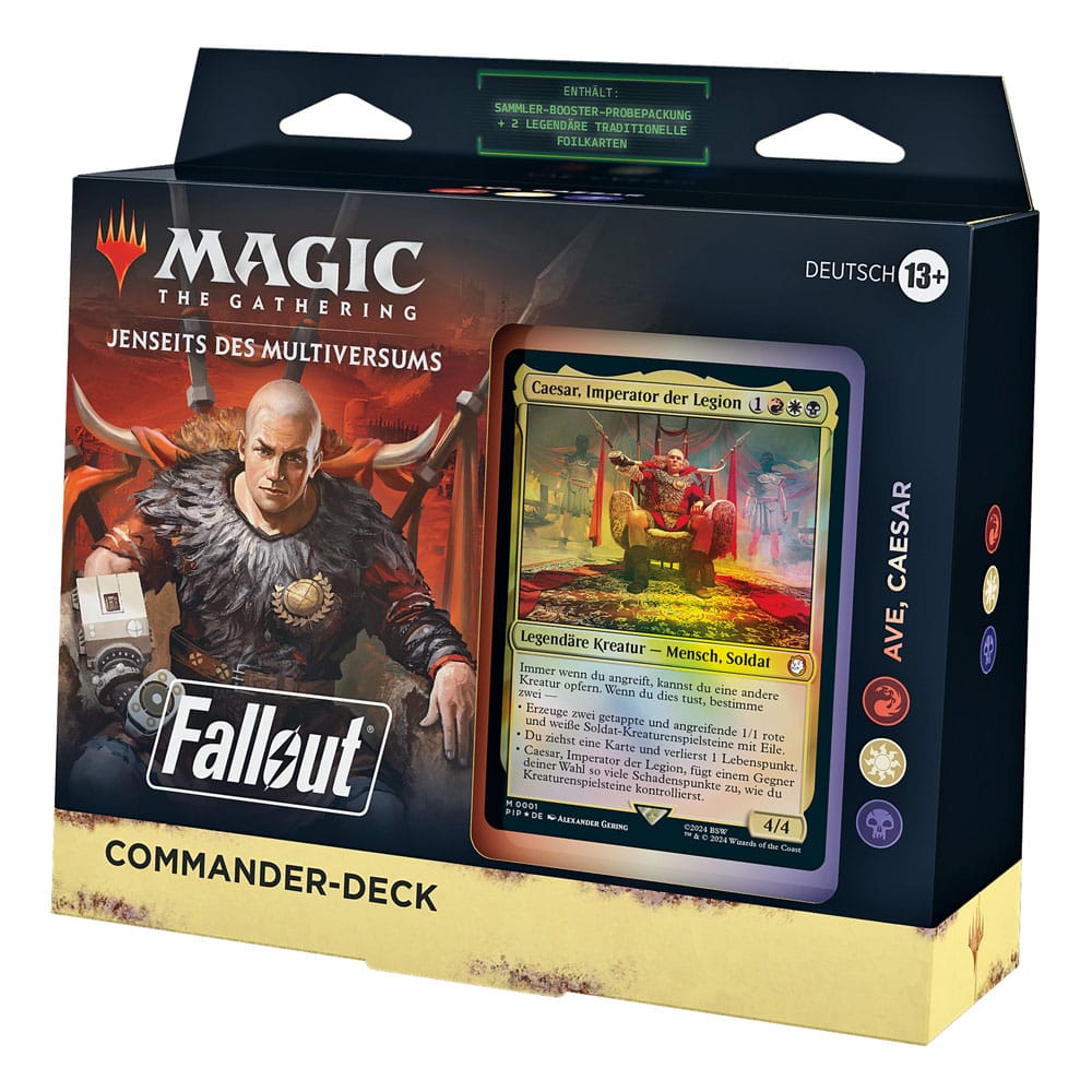 Magic the Gathering Jenseits des Multiversums: Fallout Deck Ave, Caesar (Rot-Weiß-Schwarz) deutsch