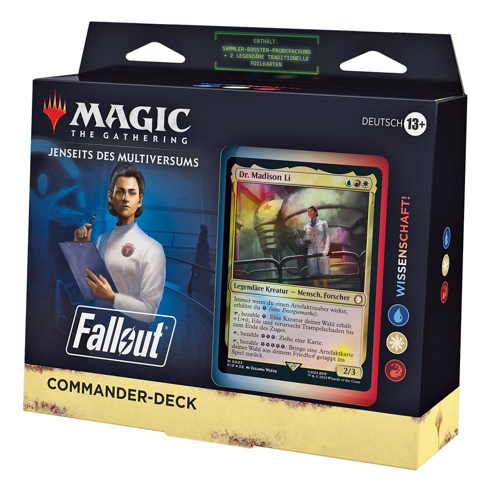 Magic the Gathering Jenseits des Multiversums: Fallout Deck Wissenschaft! (Blau-Weiß-Rot) deutsch