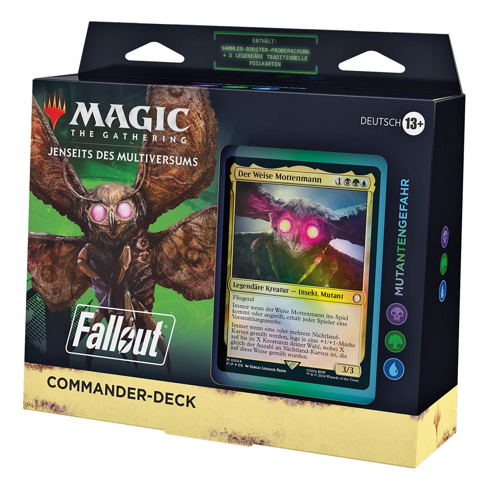 Magic the Gathering Jenseits des Multiversums: Fallout Deck Mutantengefahr (Schwarz-Grün-Blau) deutsch