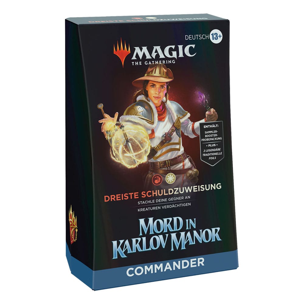 Magic the Gathering Mord in Karlov Manor Commander Deck Dreiste Schuldzuweisung deutsch