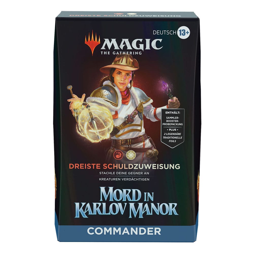 Magic the Gathering Mord in Karlov Manor Commander Deck Dreiste Schuldzuweisung deutsch