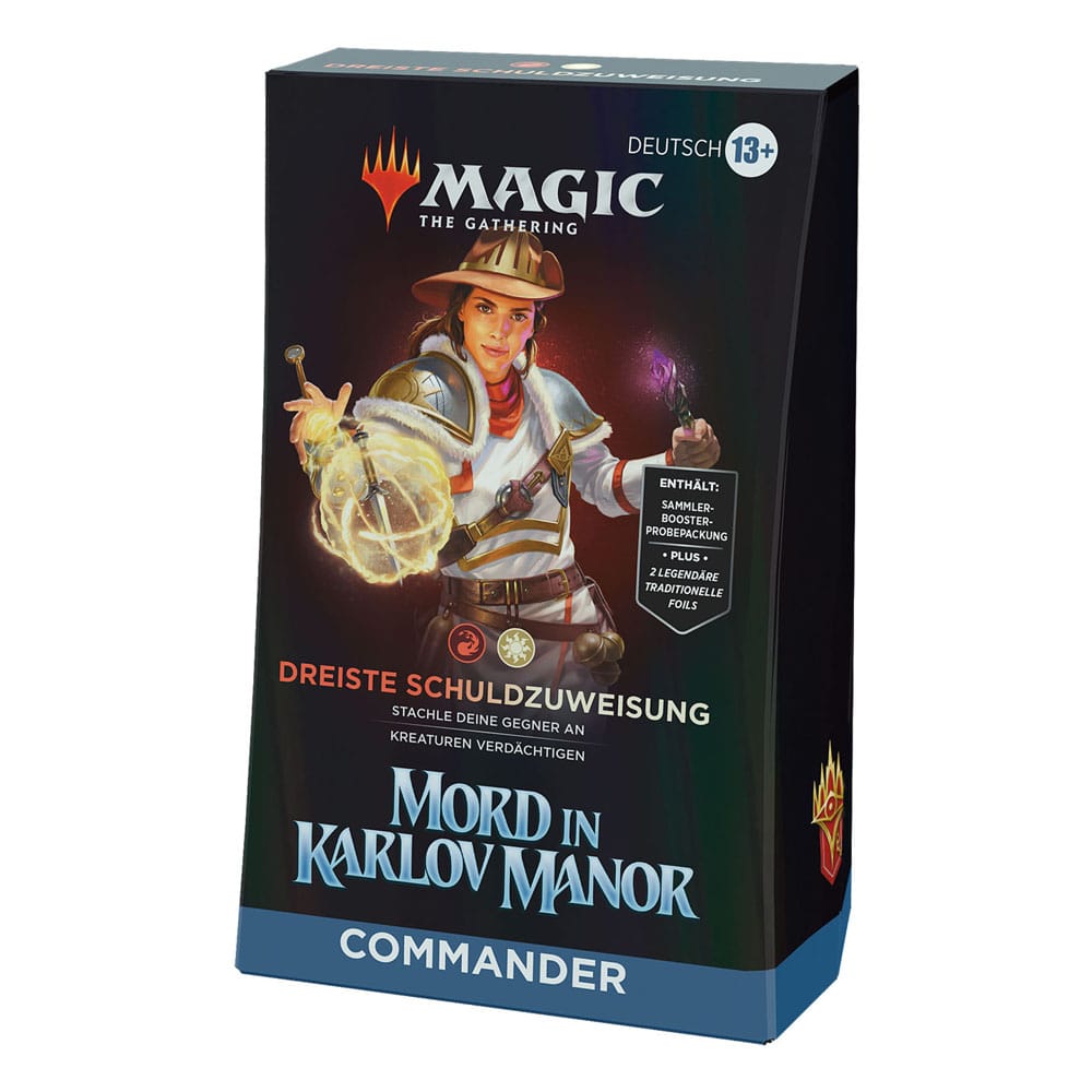 Magic the Gathering Mord in Karlov Manor Commander Deck Dreiste Schuldzuweisung deutsch