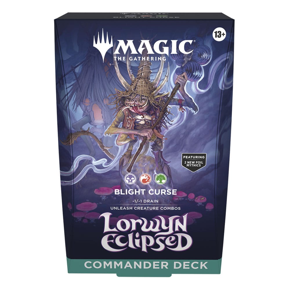 *Pre Order* Magic the Gathering Lorwyn Eclipsed Commander-Decks Blight Curse Display englisch