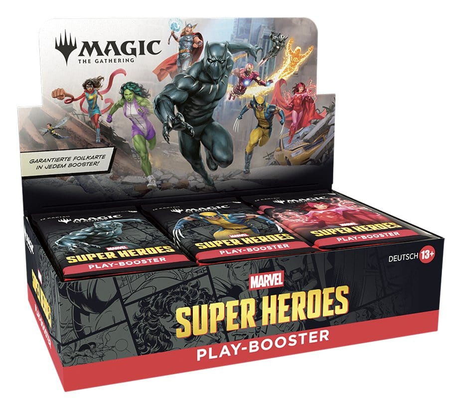Magic the Gathering Marvel Super Heroes Play-Booster Display (30) englisch