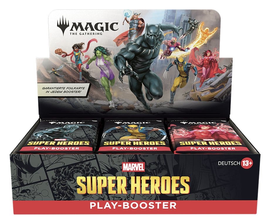 Magic the Gathering Marvel Super Heroes Play-Booster Display (30) englisch