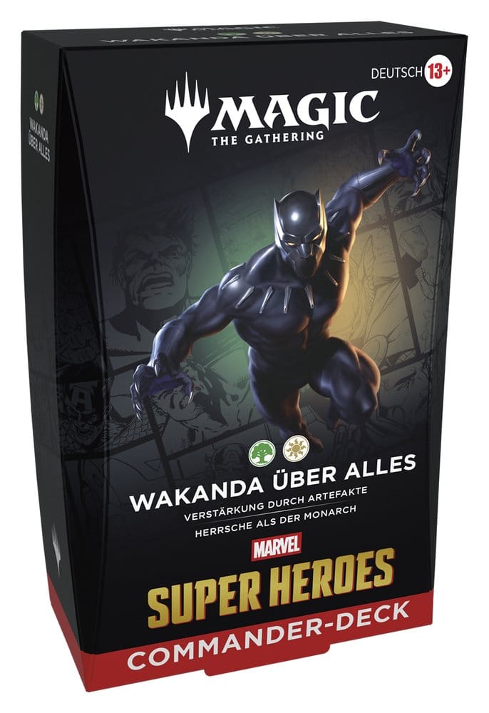 Magic the Gathering Marvel Super Heroes Magic the Gathering Marvel Super Heroes Commander Deck Wakanda über alles deutsch