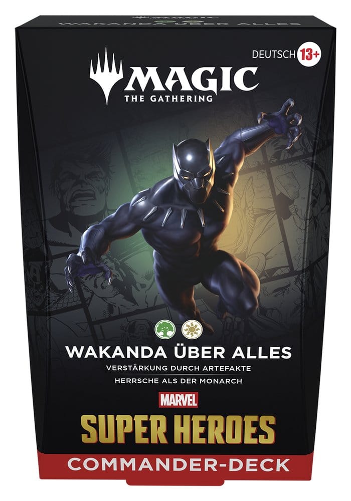 Magic the Gathering Marvel Super Heroes Magic the Gathering Marvel Super Heroes Commander Deck Wakanda über alles deutsch