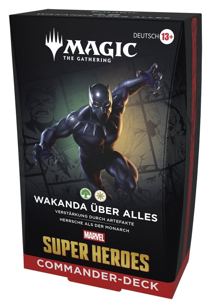 Magic the Gathering Marvel Super Heroes Magic the Gathering Marvel Super Heroes Commander Deck Wakanda über alles deutsch