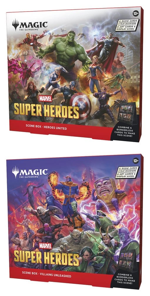 *Pre Order* Magic the Gathering Marvel Super Heroes Szenenboxen Display Villains Unleashed englisch