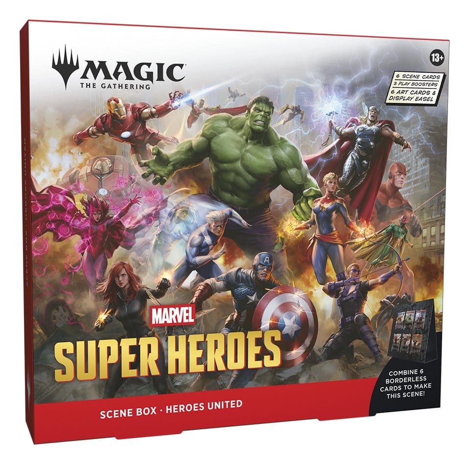 Magic the Gathering Marvel Super Heroes Szenenboxen Display Heroes United englisch